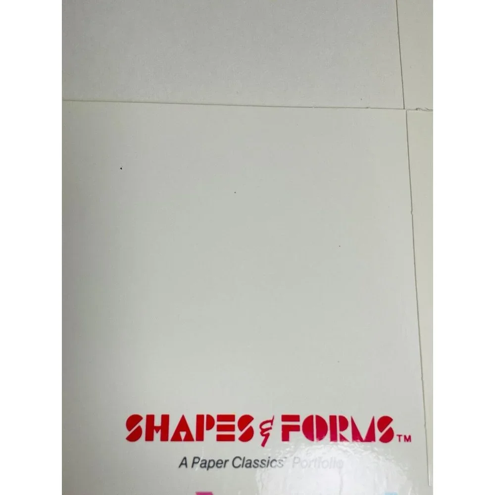 Folder Vintage 1985 Scentex Geometric Shapes Forms No Holes 2 Pockets